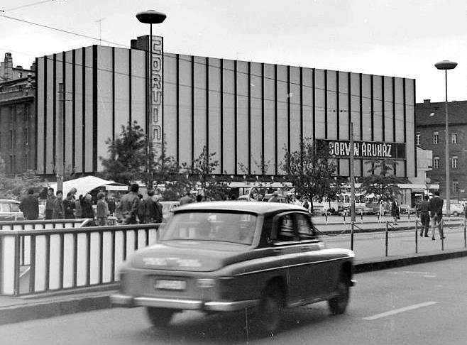 Facade of Corvin Shopping Centre